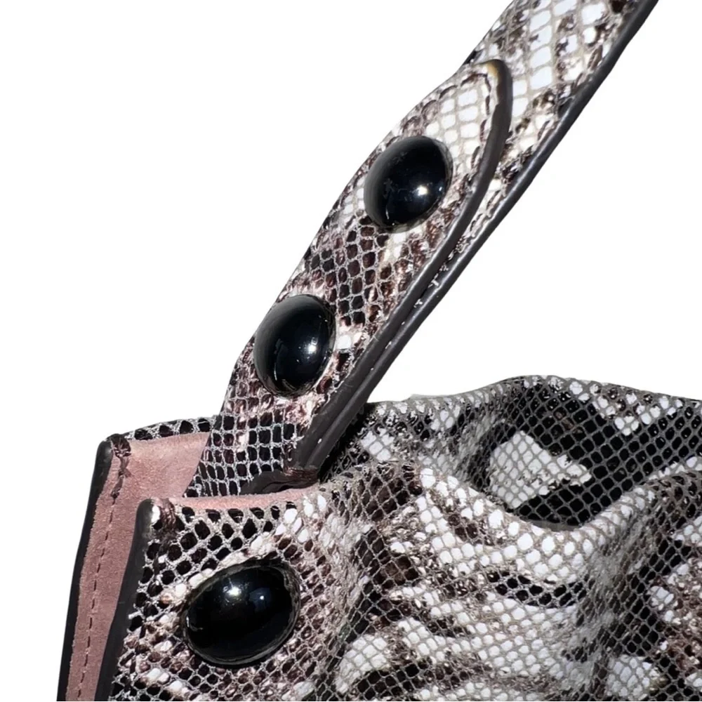 Vince Camuto Melody Cason Snakeprint Leather Hobo Bag Large